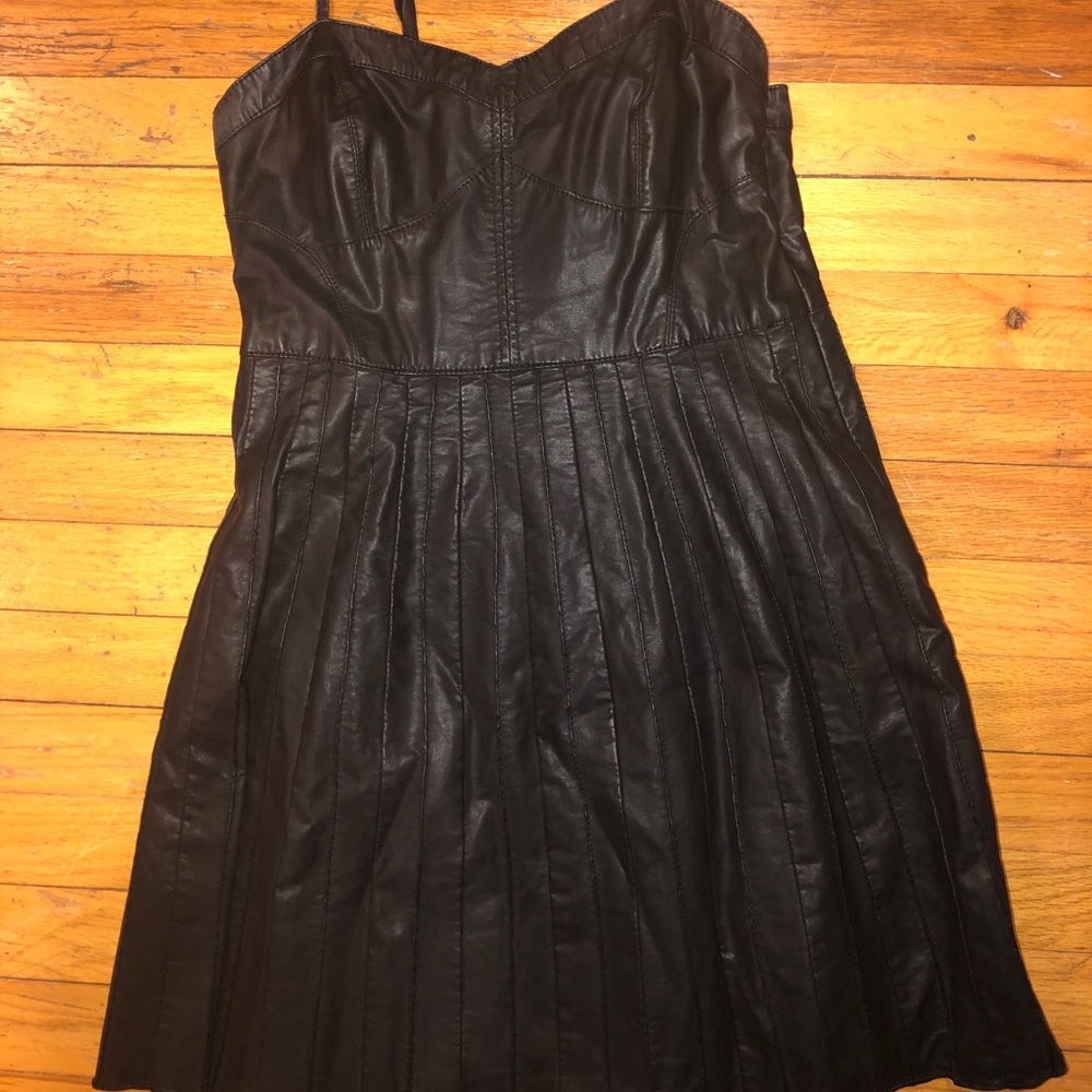 Free People Vegan Leather Dress
